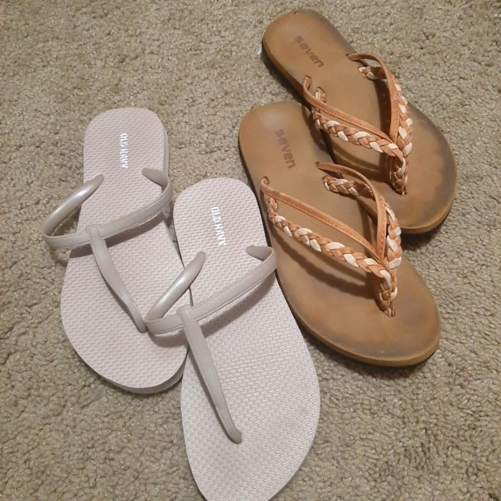 Seven and Old Navy Slippers size 6